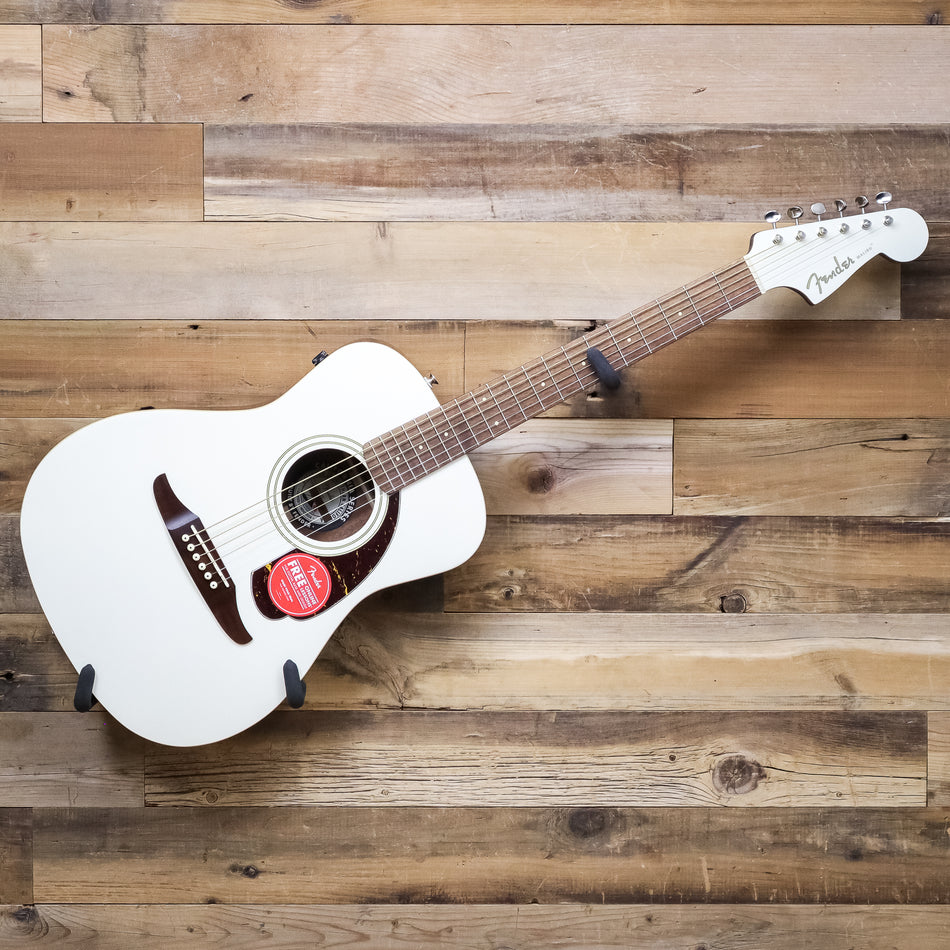 Fender Malibu Player Acoustic-Electric Guitar, Olympic White