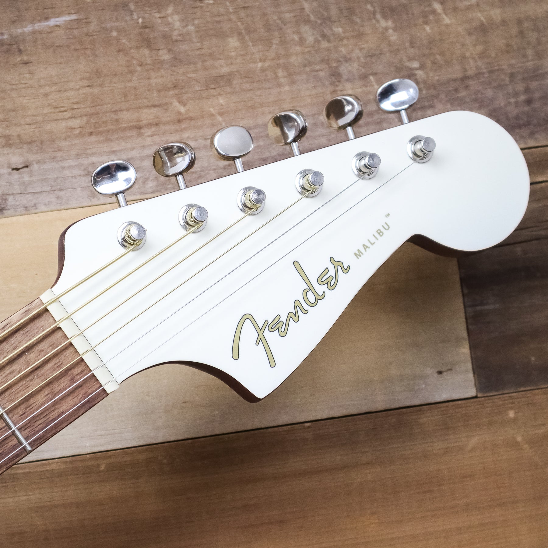 Fender Malibu Player Acoustic-Electric Guitar, Olympic White