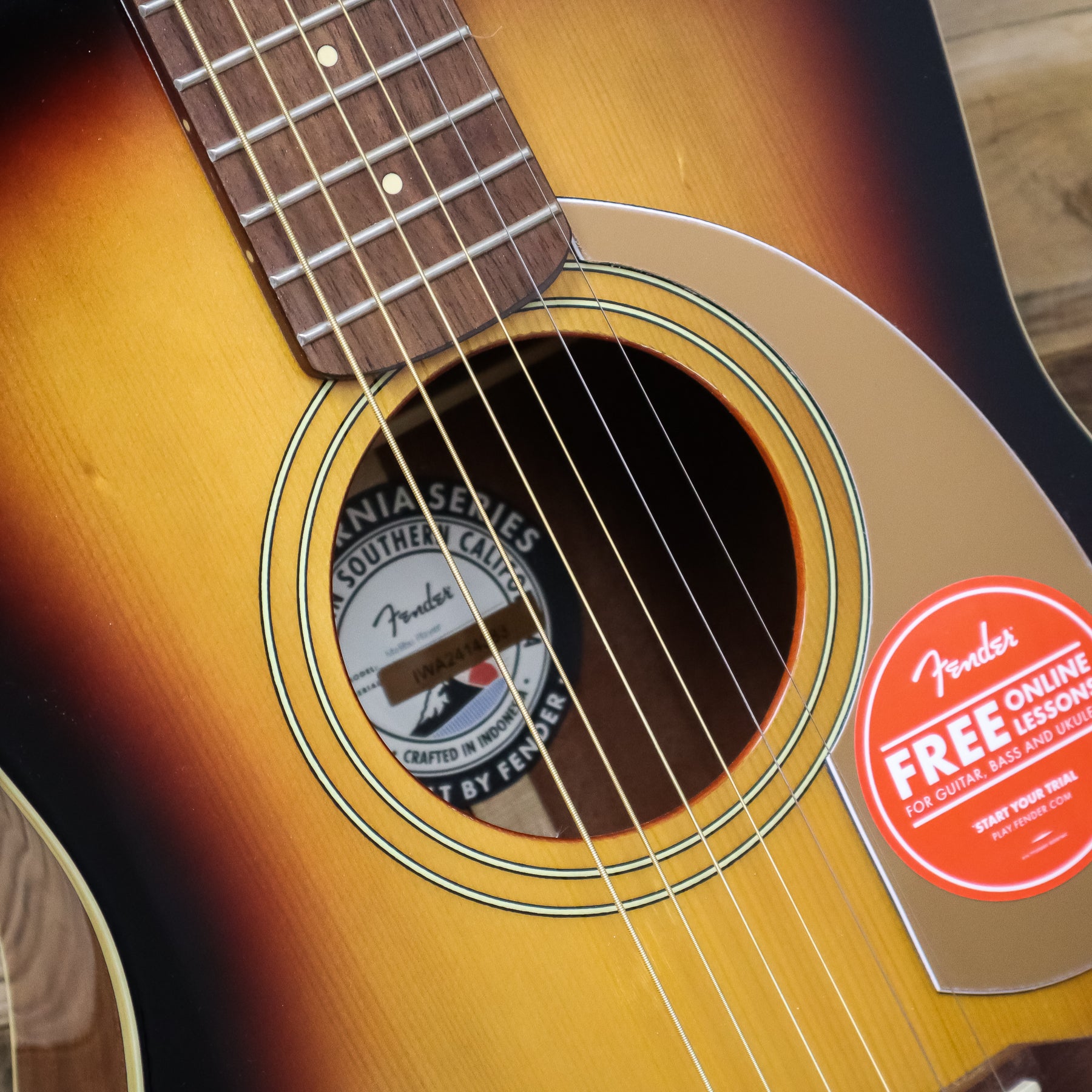 Fender Malibu Player Acoustic-Electric Guitar, Sunburst