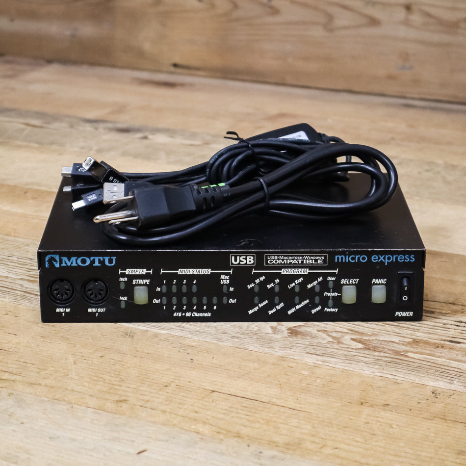 MOTU Micro Express 4x6 USB Bus-Powered MIDI Interface