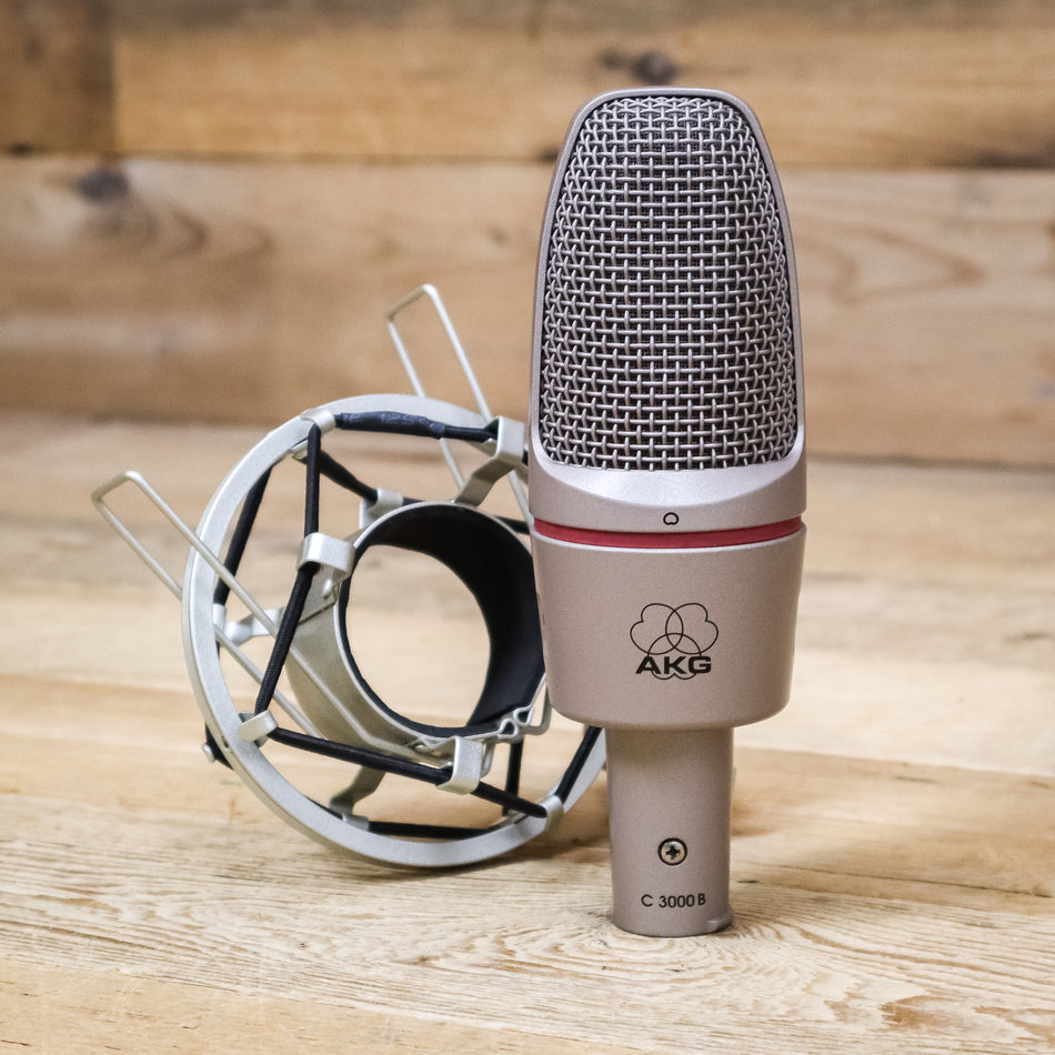 AKG C 3000 B (C3000B) Studio Condenser Microphone with Shock Mount