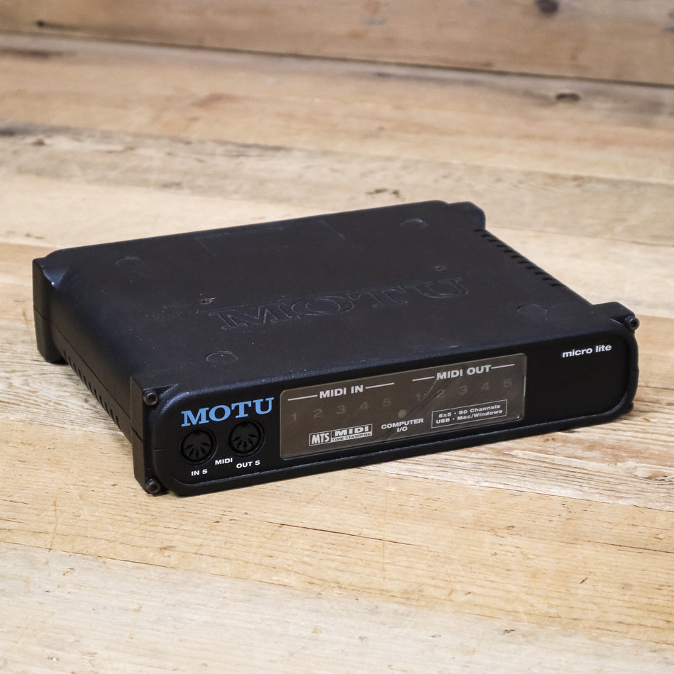 MOTU micro lite 5x5 USB Bus-Powered MIDI Interface