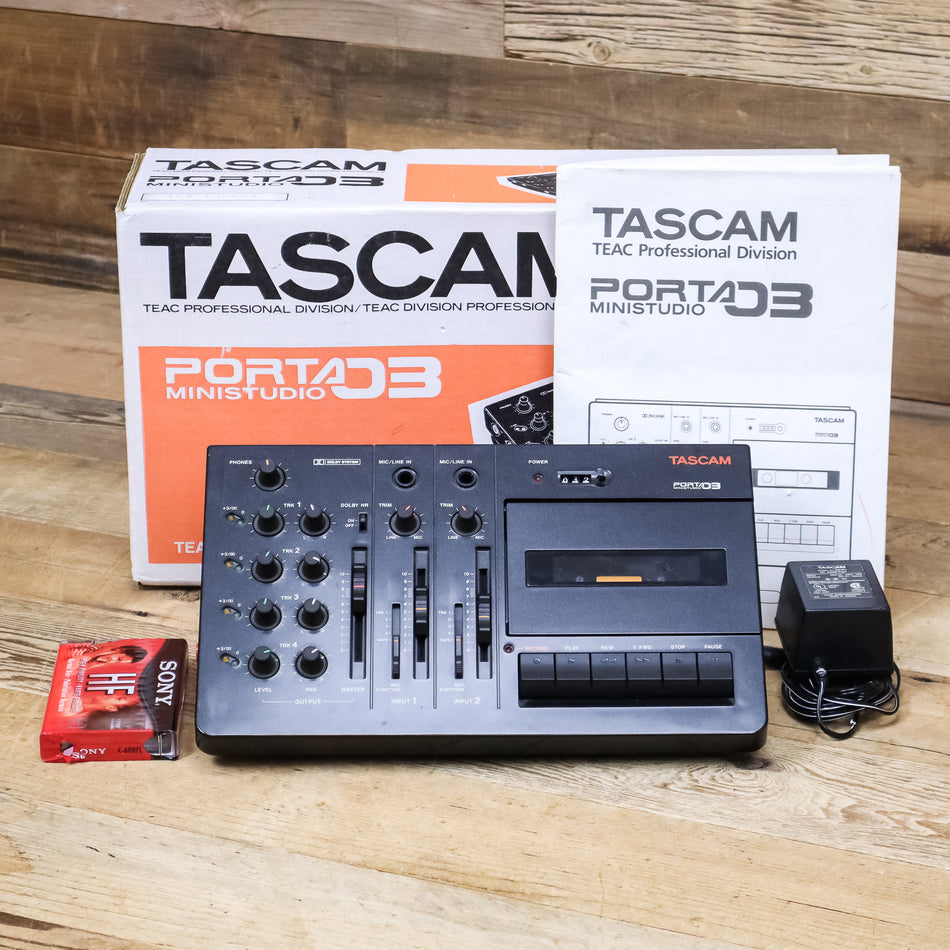 Tascam Porta03 (Porta 03) Ministudio Analog Cassette Recorder