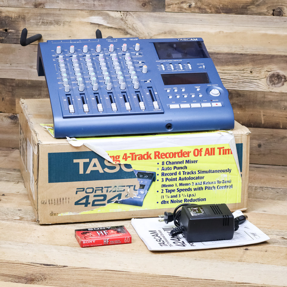 Tascam 424 MK3 Portastudio 4-Track Analog Tape Cassette Recorder