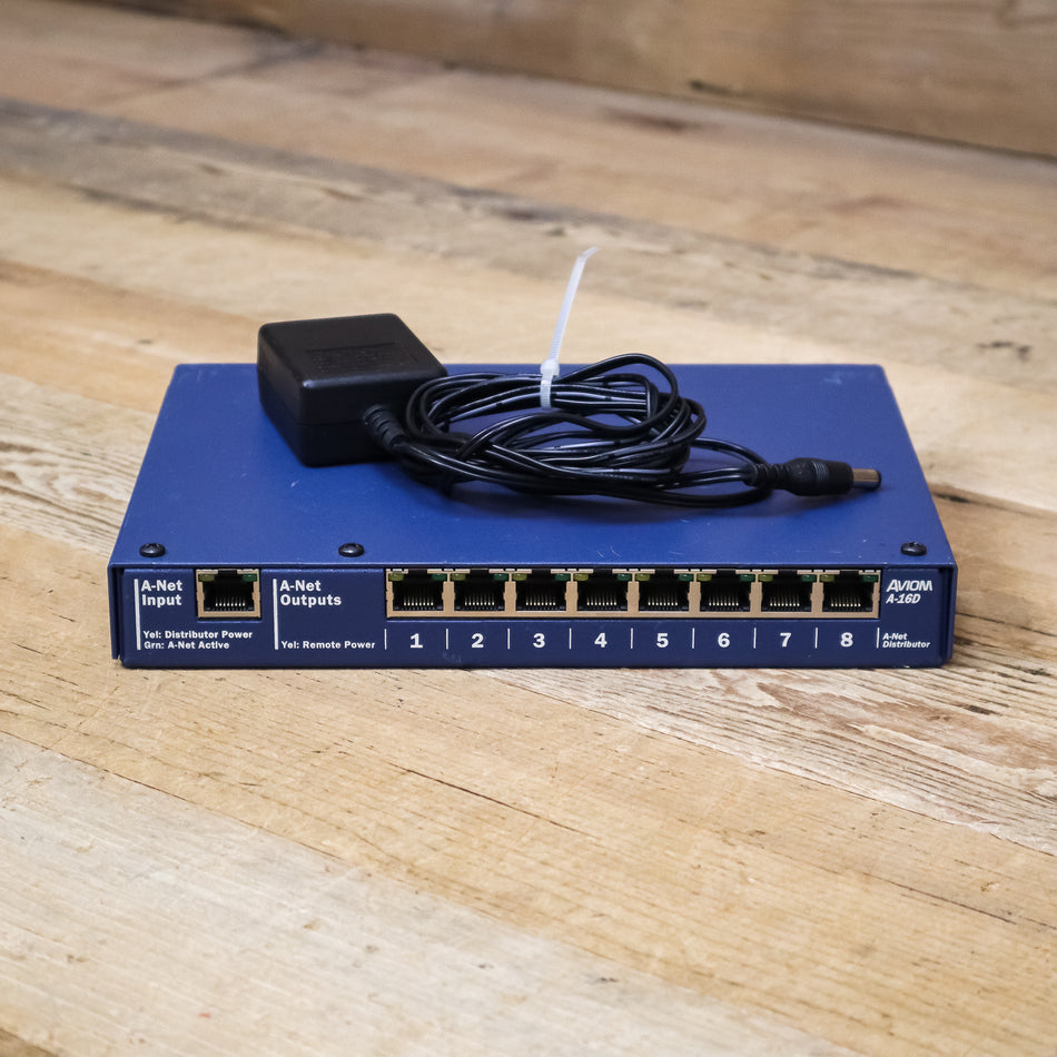 Aviom A-16D A-Net Distribution Hub with Power Adapter