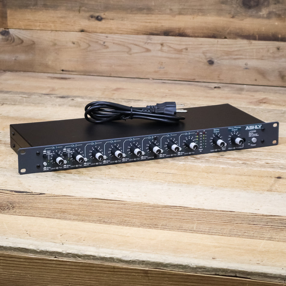 Ashly LX-308B (LX308B) Stereo 8-Channel Line Level Mixer