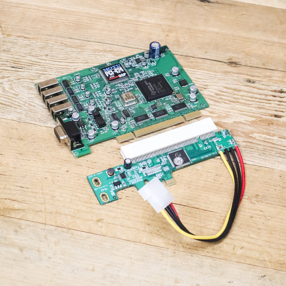 MOTU PCIx-424 AudioWire Card with PCIe Adapter