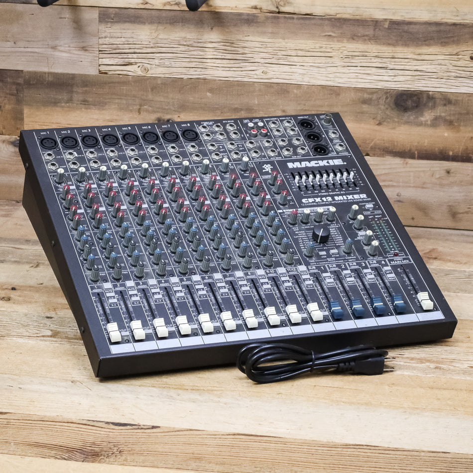 Mackie CFX12 (CFX-12) 12-Channel Mixer 8 XLR Mic Inputs & Effects
