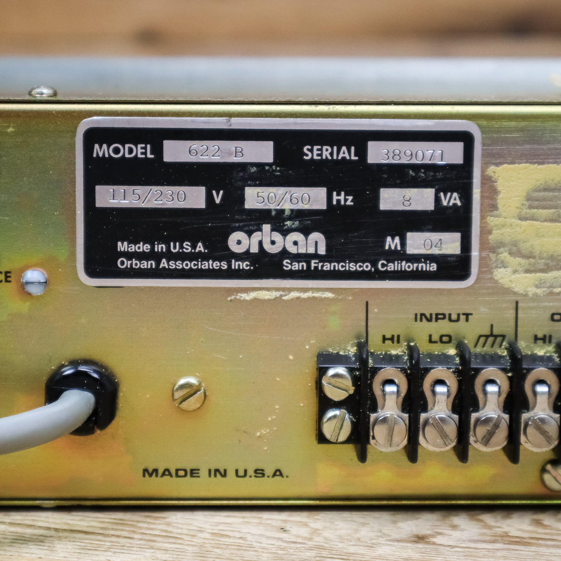 orban PARAMETRIC EQUALIZER MODEL622B Vintage Orban 622B Dual