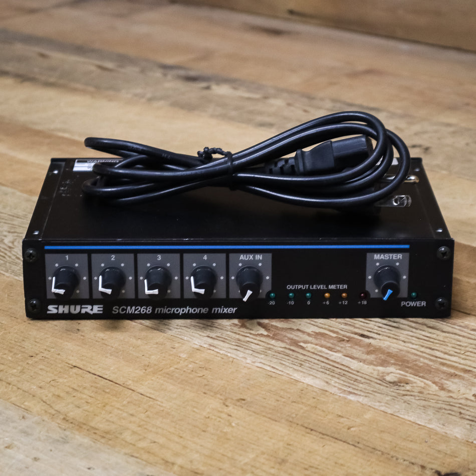 Shure SCM268 (SCM-268) 4-Channel Microphone Mixer