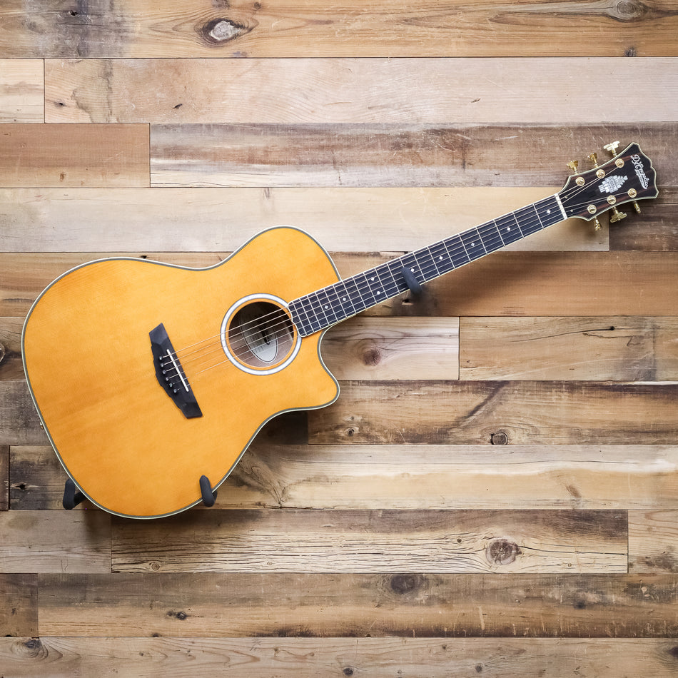 D'Angelico Excel Gramercy Acoustic Electric Guitar, Vintage Natural