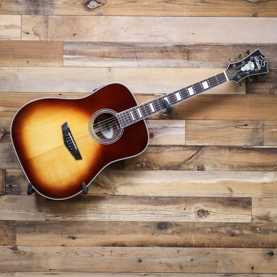 D'Angelico Premier Lexington Acoustic Electric Guitar, Iced Tea Burst