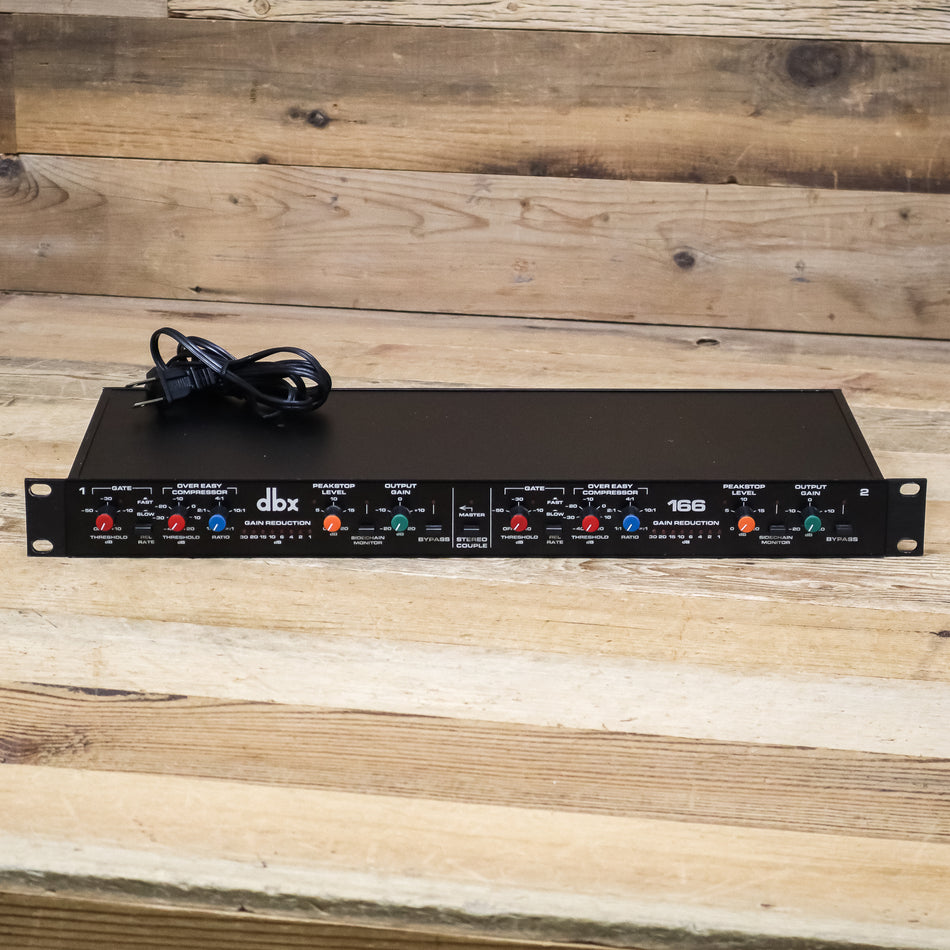 DBX 166 Vintage 2-Channel Stereo Compressor/Limiter