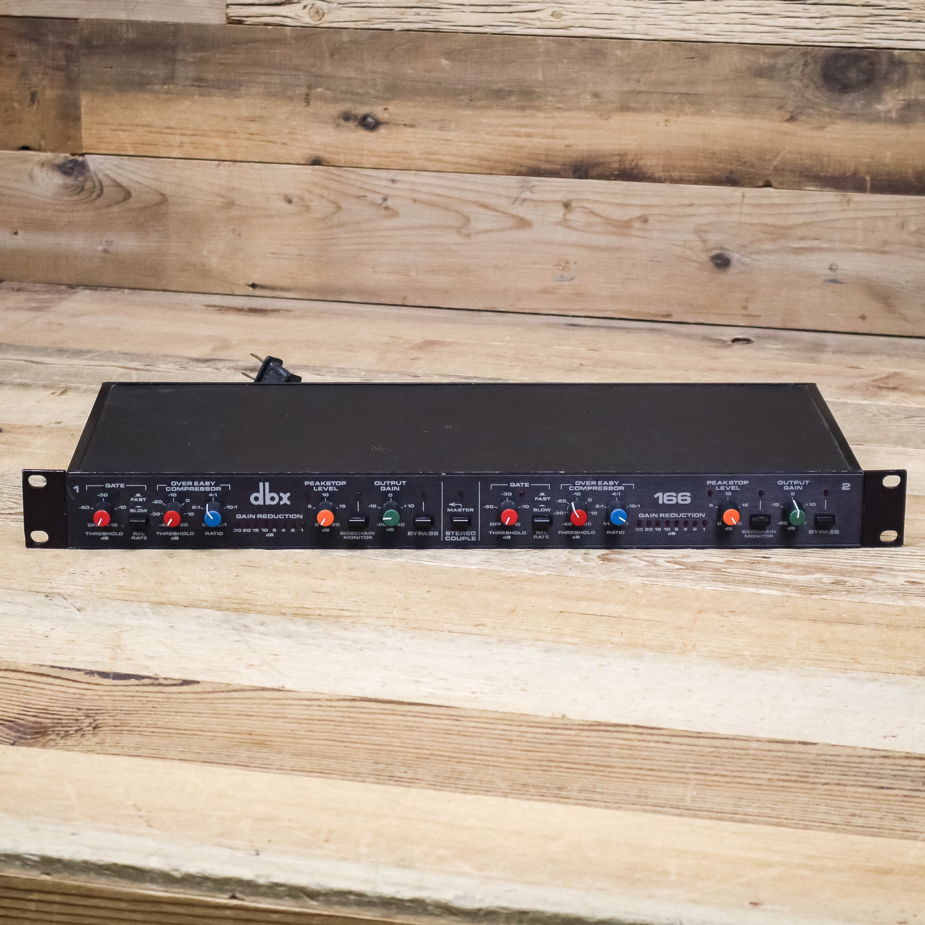 DBX 166 Vintage 2-Channel Stereo Compressor/Limiter, Made in USA