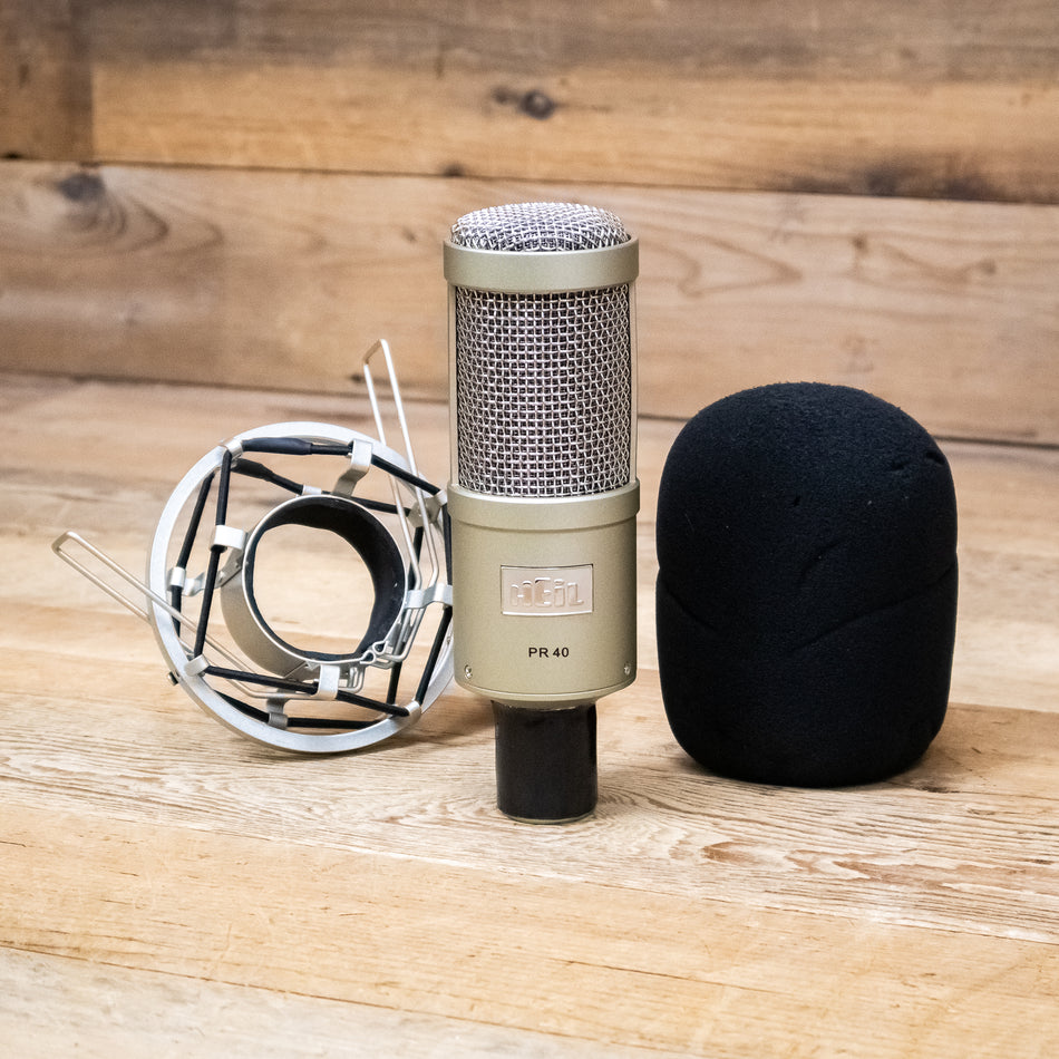 Heil Sound PR 40 Dynamic Supercardioid Studio Microphone, Champagne