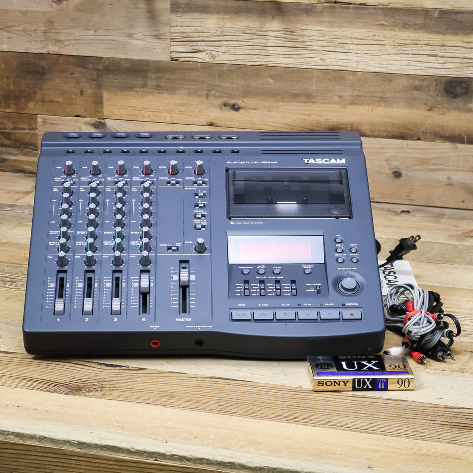 Tascam 424 MK2 Portastudio 4-Track Analog Tape Cassette Recorder
