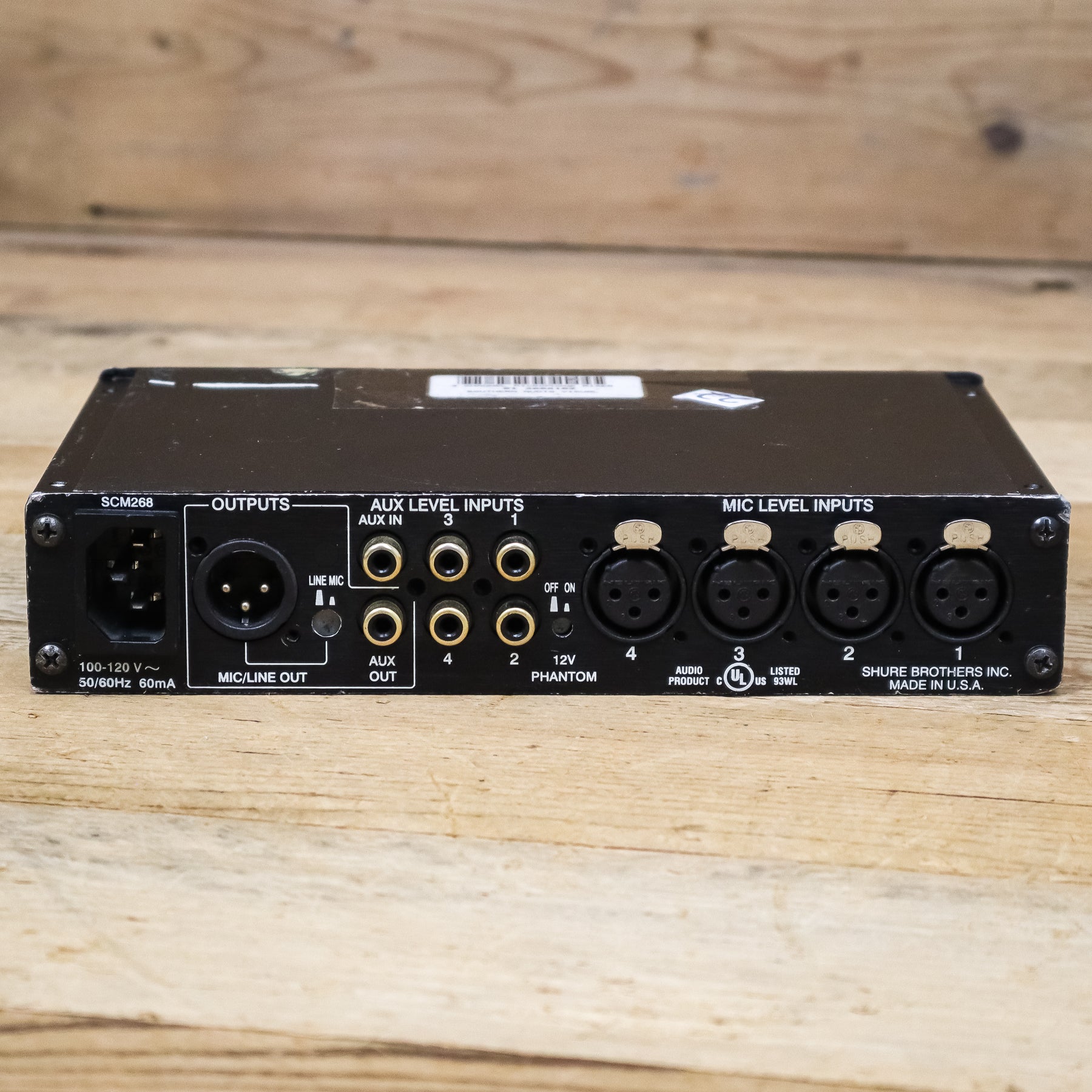 Shure SCM268 (SCM-268) 4-Channel Microphone Mixer – Pixel Pro Audio