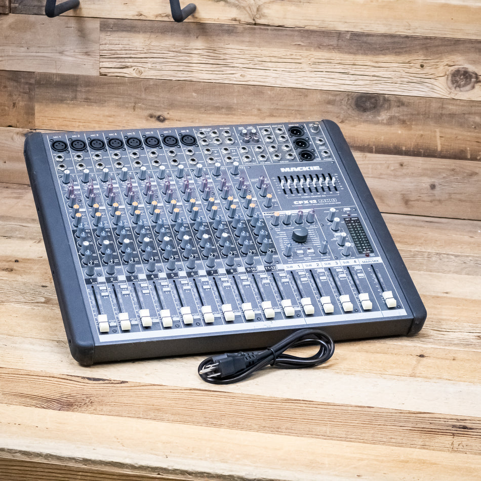 Mackie CFX12MK2 (CFX12-mk2) 12-Channel Mixer 8 XLR Mic Inputs & Effects