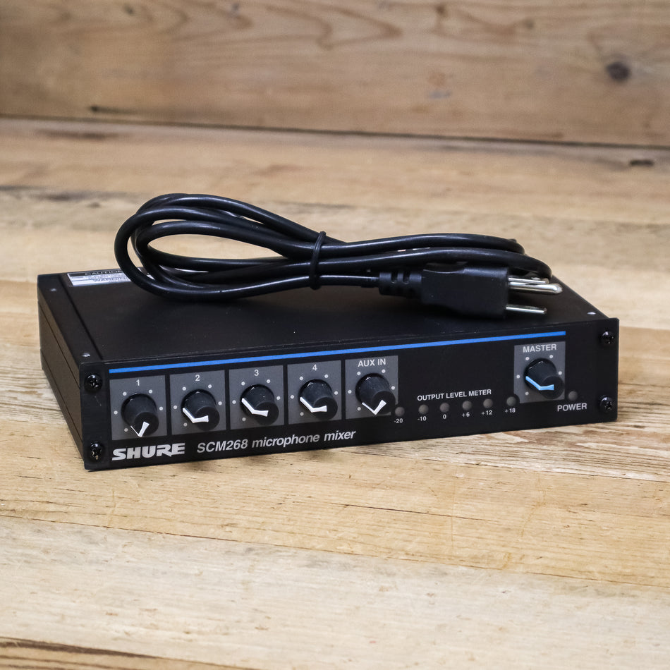 Shure SCM268 (SCM-268) 4-Channel Microphone Mixer