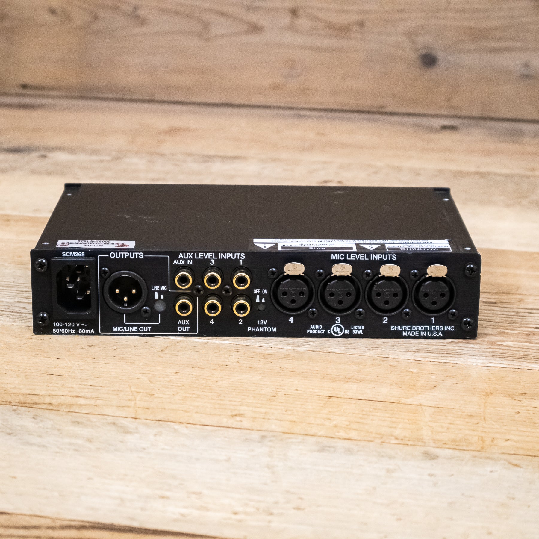 Shure SCM268 (SCM-268) 4-Channel Microphone Mixer – Pixel Pro Audio