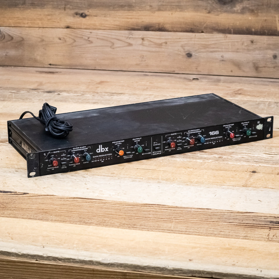 DBX 166 Vintage 2-Channel Stereo Compressor/Limiter