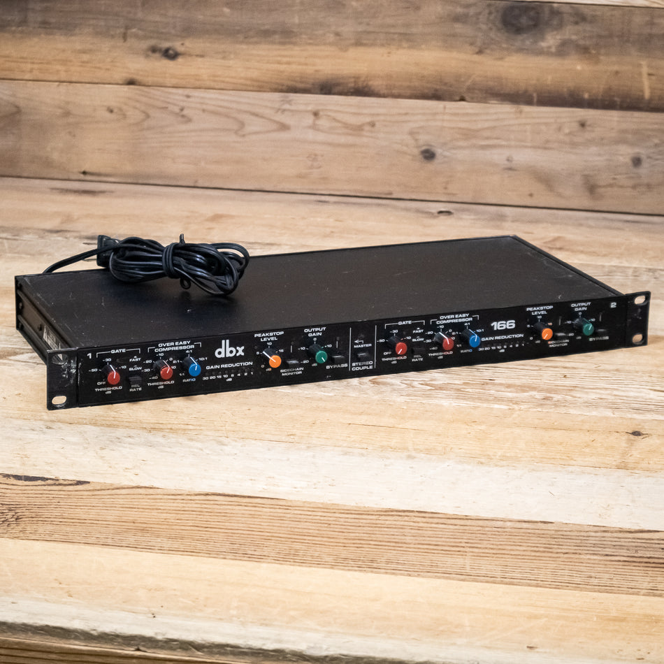 DBX 166 Vintage 2-Channel Stereo Compressor/Limiter