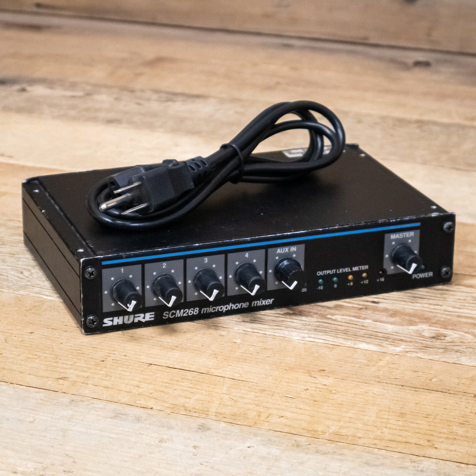 Shure SCM268 (SCM-268) 4-Channel Microphone Mixer