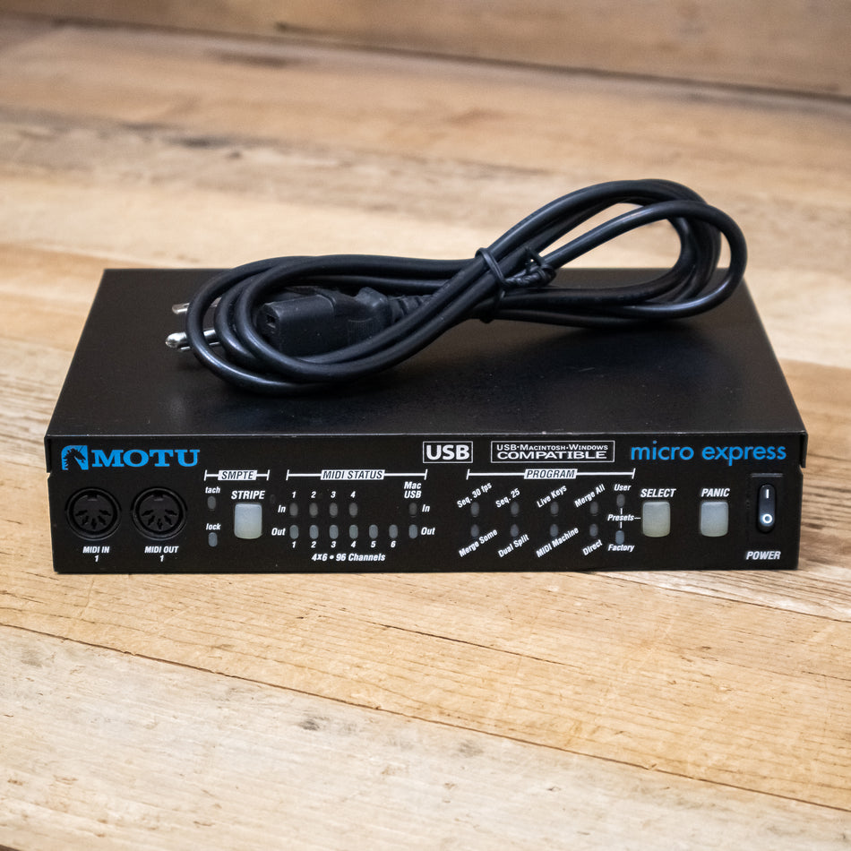 MOTU Micro Express 4x6 USB Bus-Powered MIDI Interface