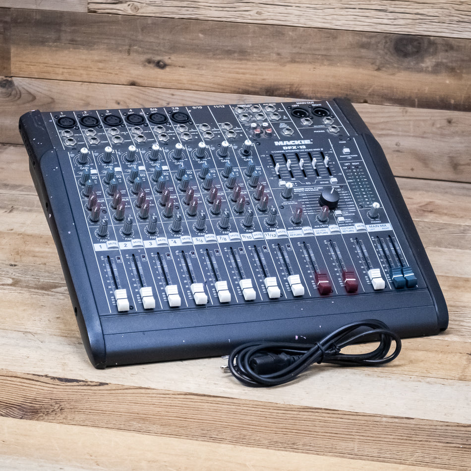 Mackie DFX12 12x2 Analog Mixer with Effects DFX-12 Mixing Console