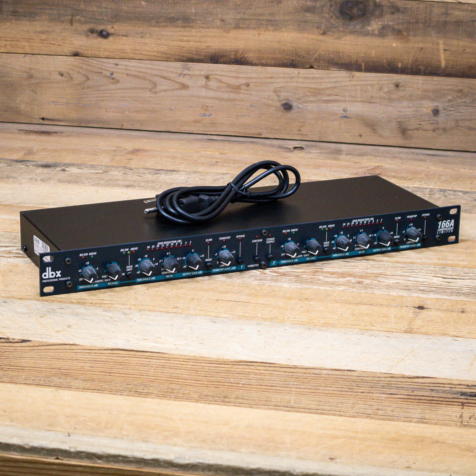 DBX 166A 2-Channel Stereo Compressor/Limiter, Made in USA