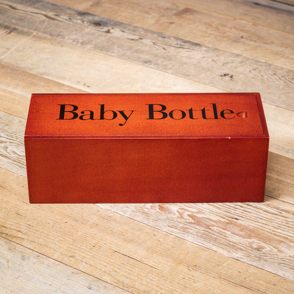 Wood Storage Box for Blue Baby Bottle, Baby Bottle SL Microphones