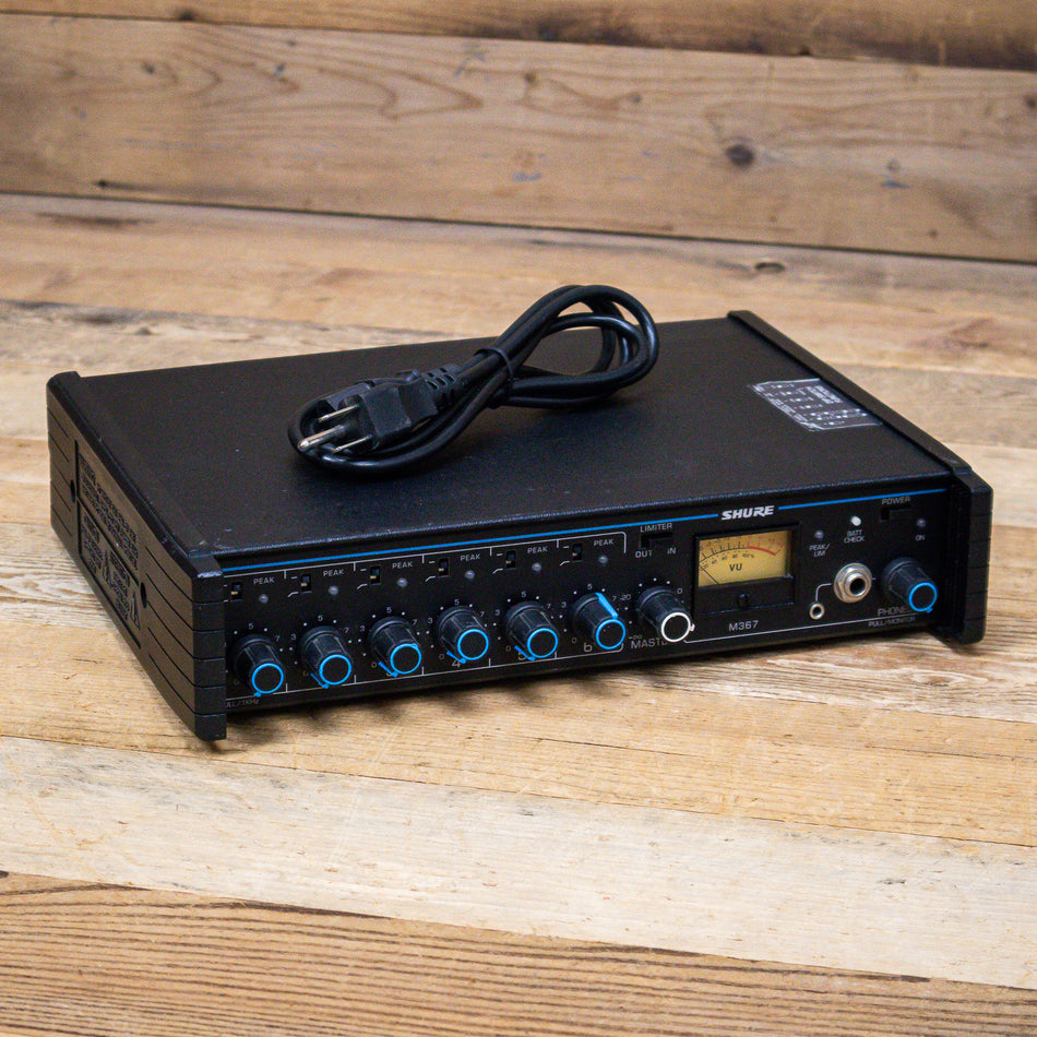 Shure M367 (M-367) Portable AC/DC 6-Channel Mic Mixer