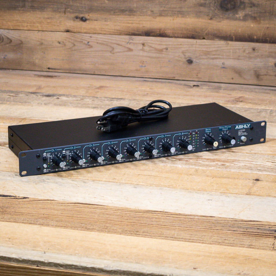 Ashly LX-308B (LX308B) Stereo 8-Channel Line Level Mixer