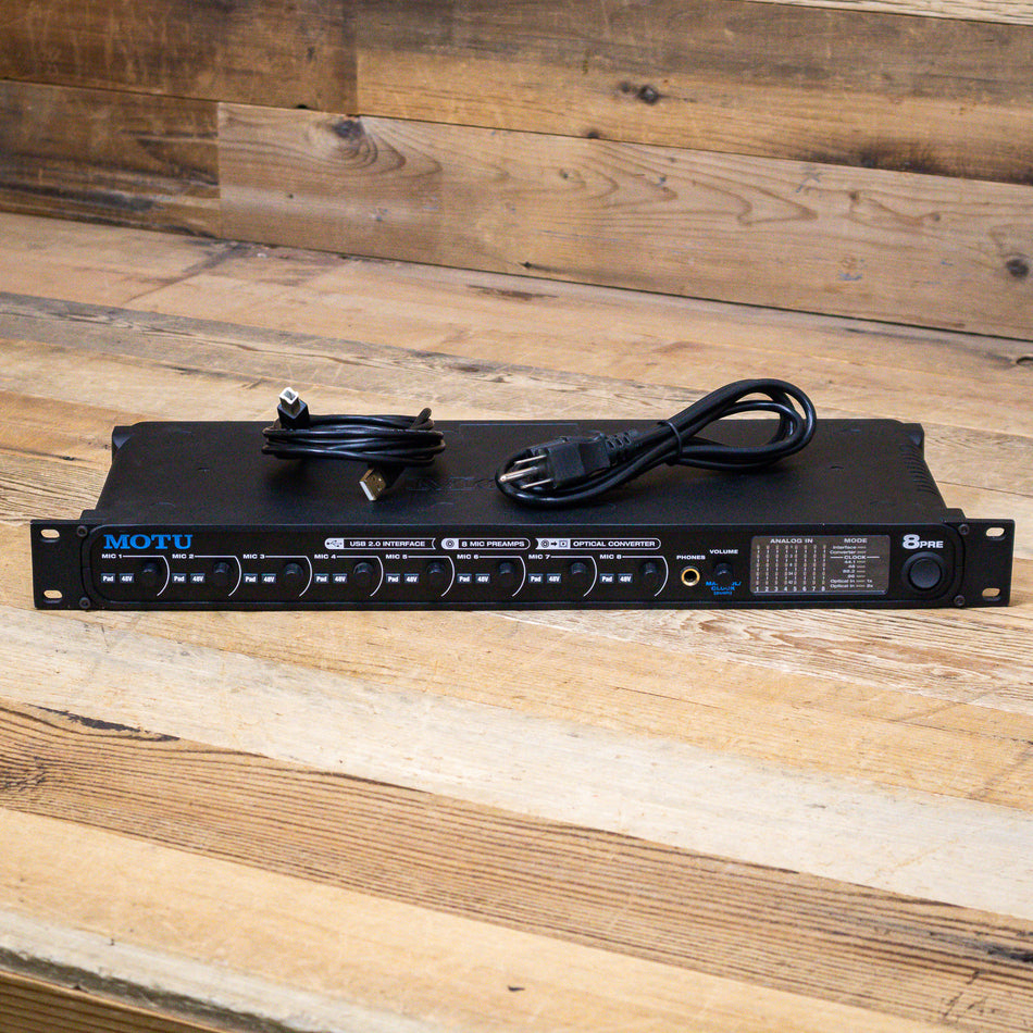 MOTU 8Pre (8-Pre) 16x12 USB Audio Interface