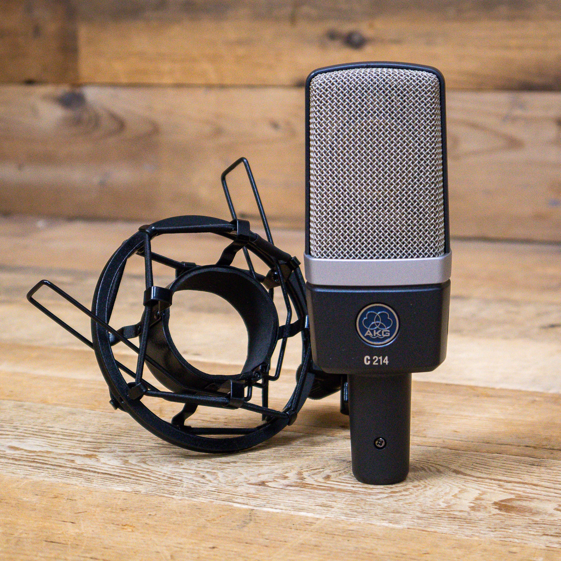 AKG C214 (C-214) Studio Condenser Microphone with Shock Mount