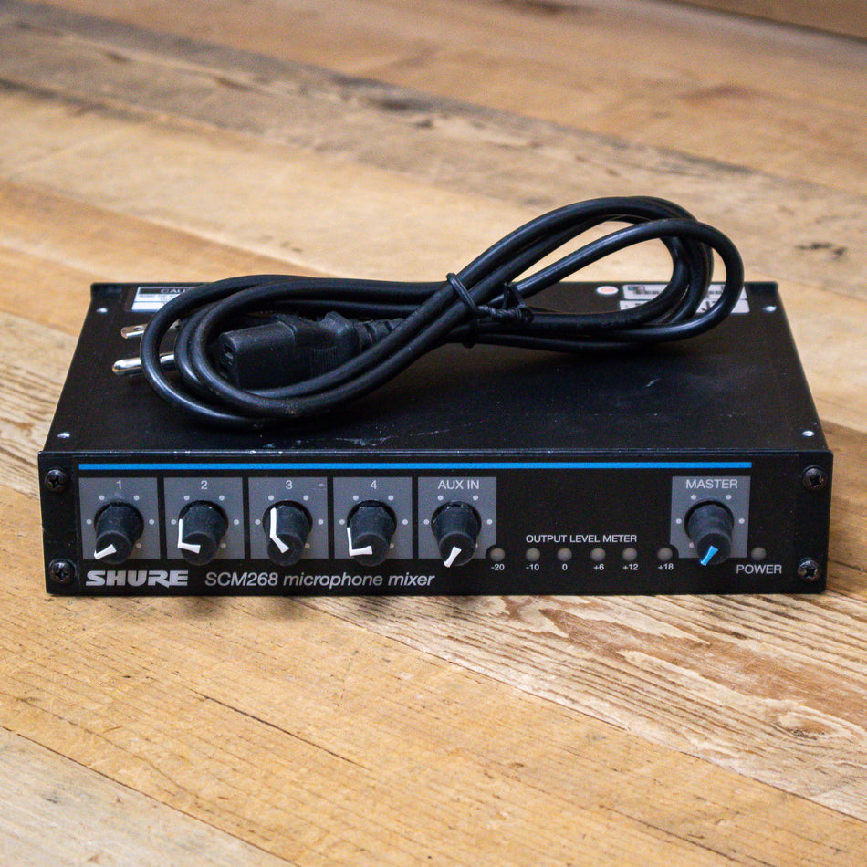 Shure SCM268 (SCM-268) 4-Channel Microphone Mixer
