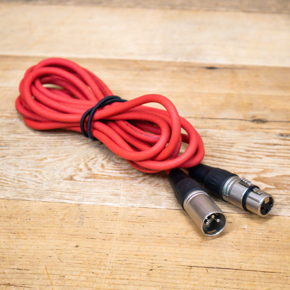 Focusrite Scarlett 10-foot Red XLR Microphone Cable