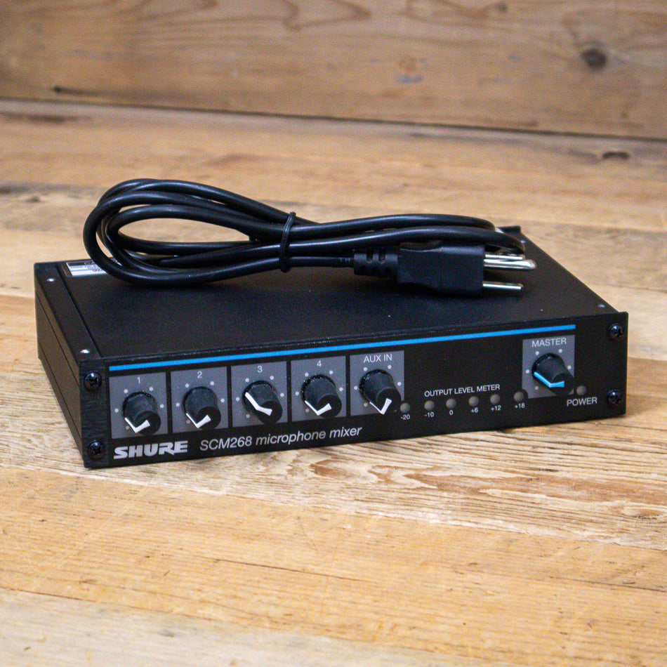 Shure SCM268 (SCM-268) 4-Channel Microphone Mixer