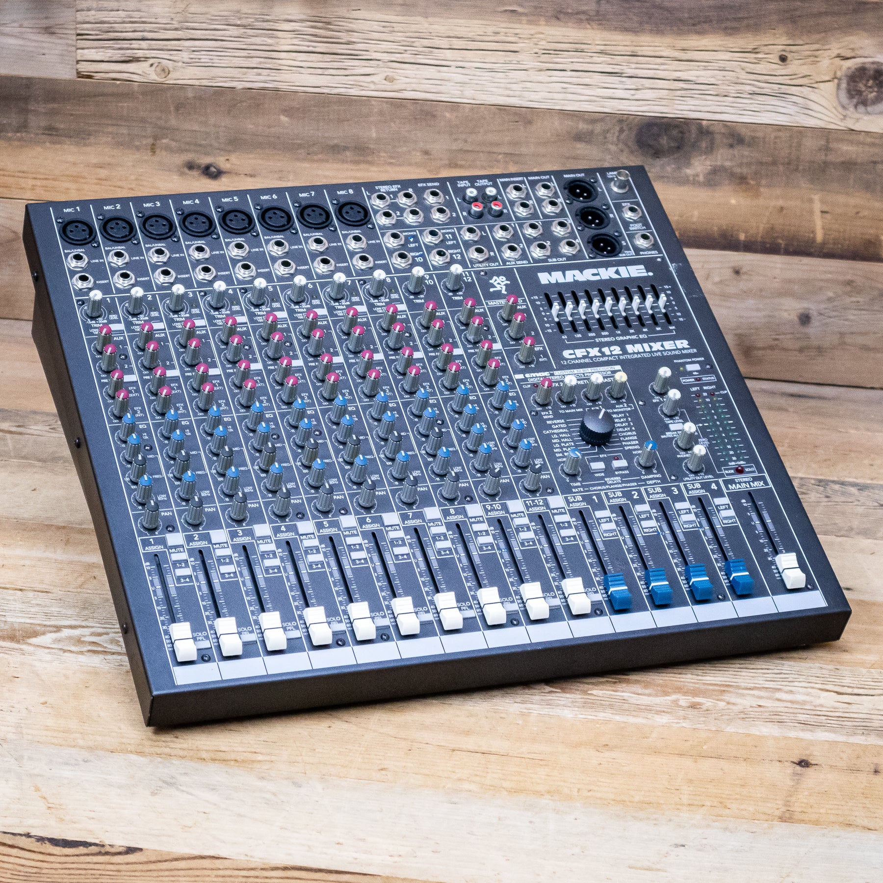 Mackie CFX12 (CFX-12) 12-Channel Mixer 8 XLR Mic Inputs & Effects