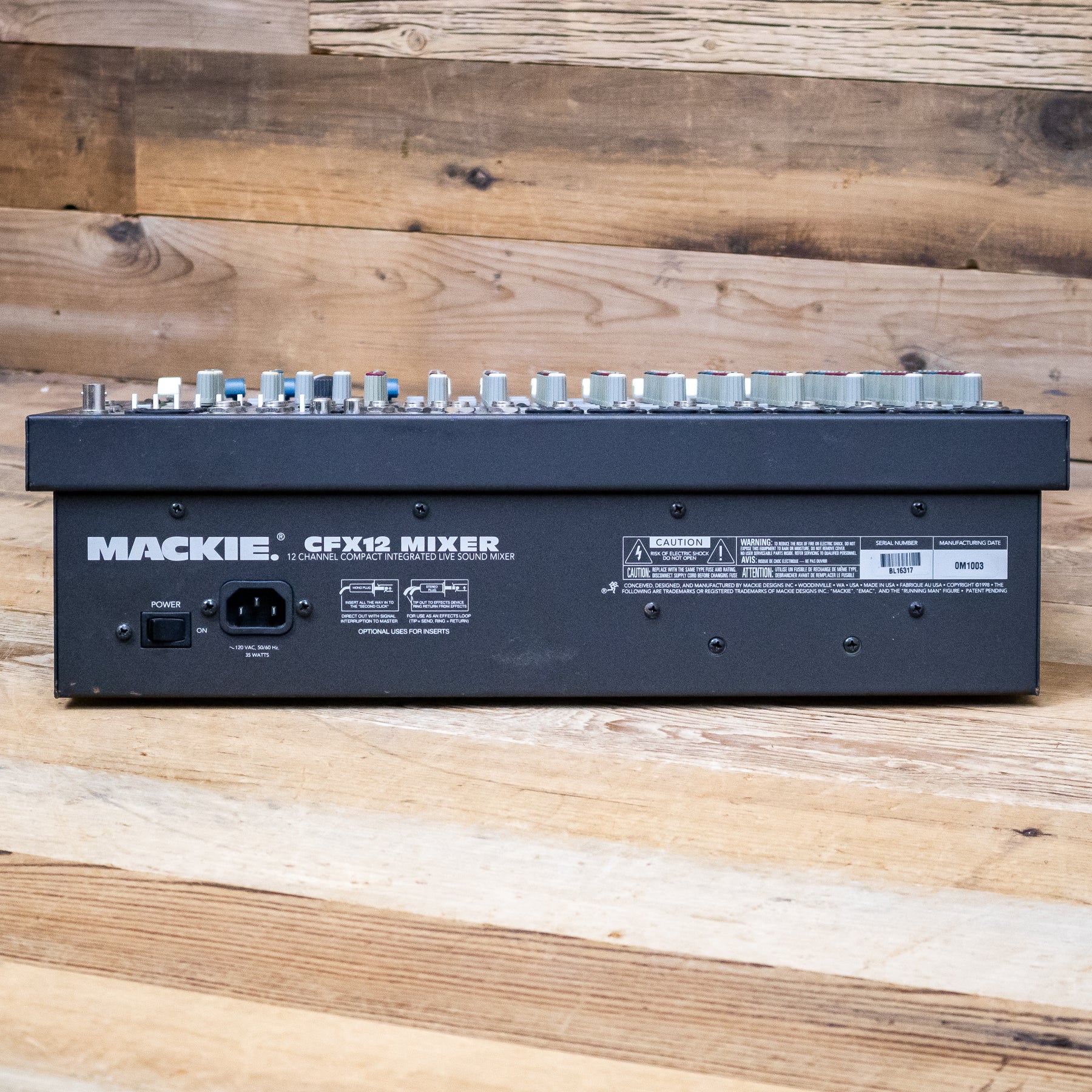 Mackie CFX12 (CFX-12) 12-Channel Mixer 8 XLR Mic Inputs & Effects