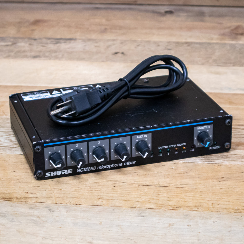 Shure SCM268 (SCM-268) 4-Channel Microphone Mixer