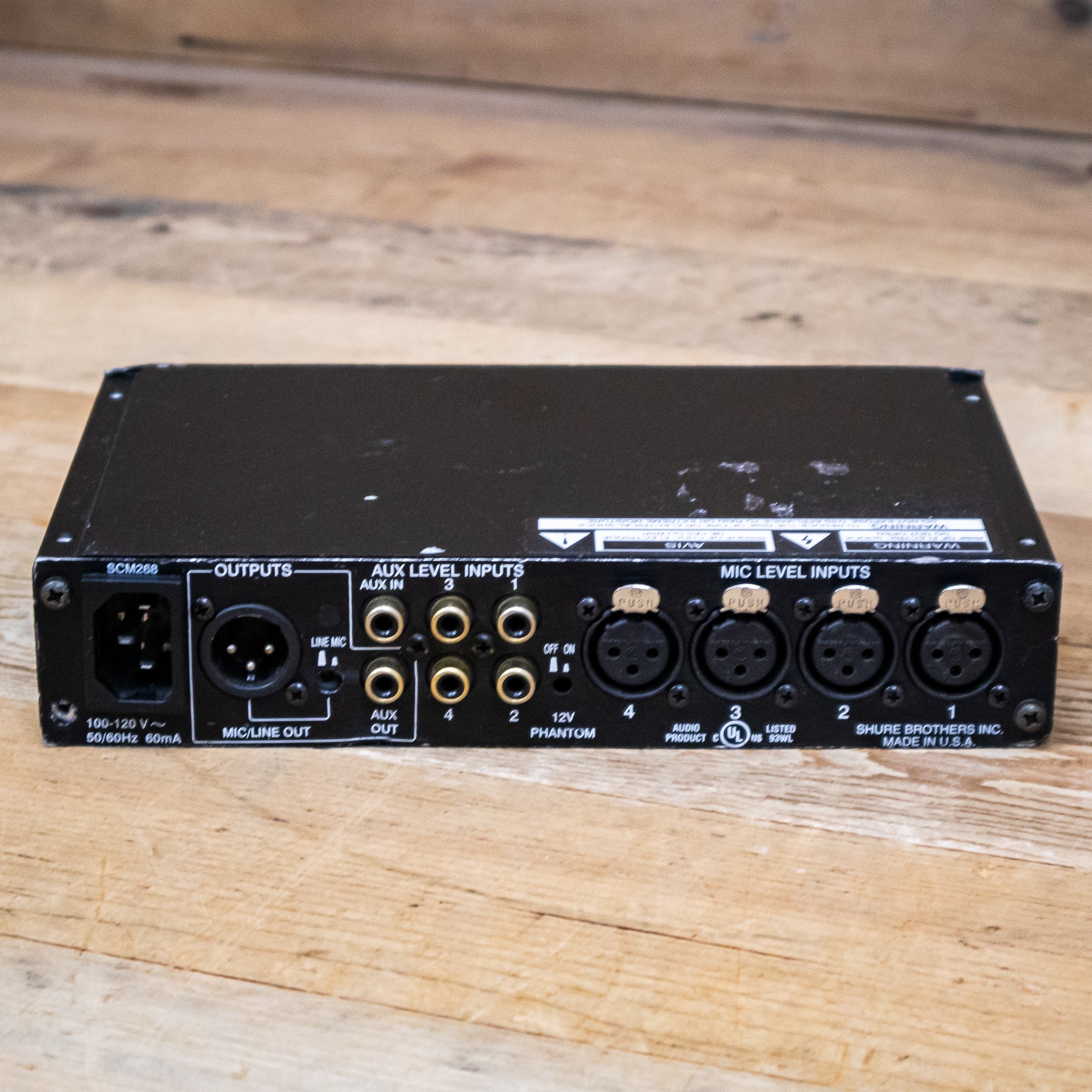 Shure SCM268 (SCM-268) 4-Channel Microphone Mixer – Pixel Pro Audio