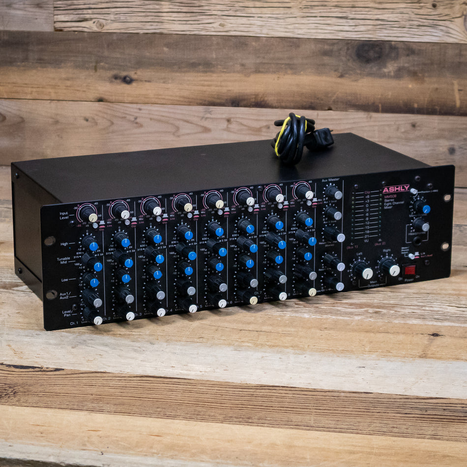 Ashly MM-508 (MM508) 8-Input Stereo Mic/Line Mixer with EQ