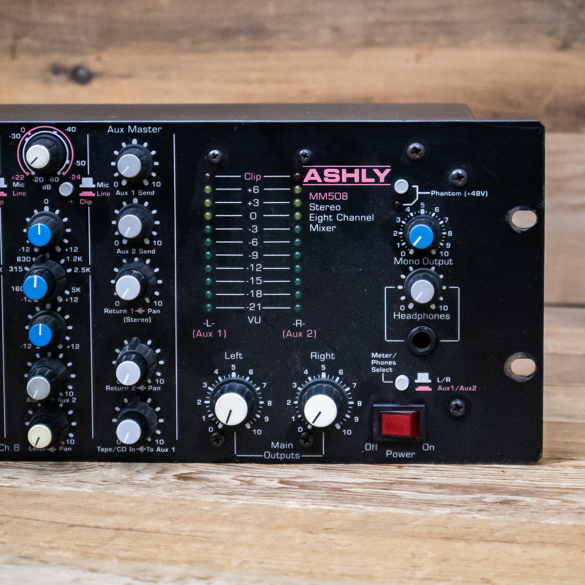 Ashly MM-508 (MM508) 8-Input Stereo Mic/Line Mixer with EQ – Pixel 