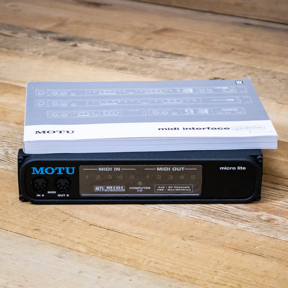 MOTU micro lite 5x5 USB Bus-Powered MIDI Interface