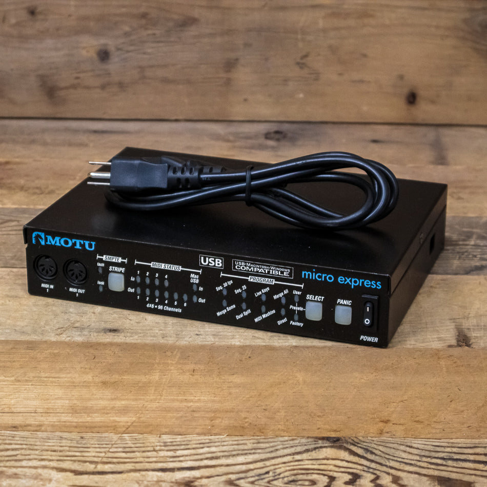 MOTU Micro Express 4x6 USB Bus-Powered MIDI Interface