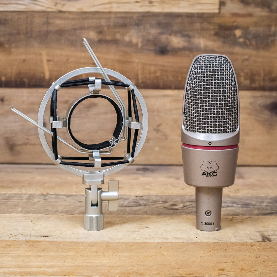 AKG C 3000 B (C3000B) Studio Condenser Microphone with Shock Mount