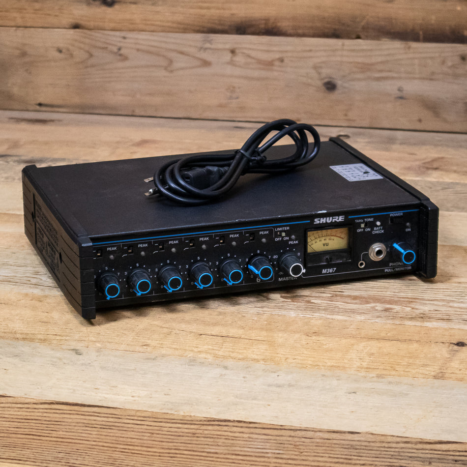 Shure M367 (M-367) Portable AC/DC 6-Channel Mic Mixer