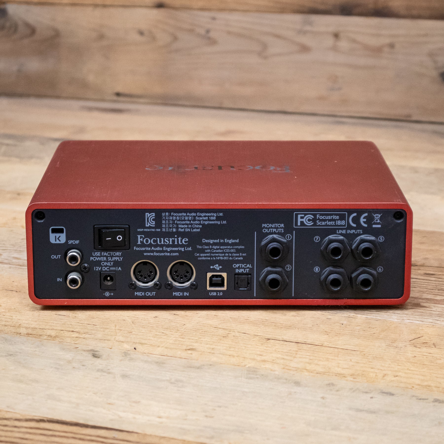 Focusrite Scarlett 18i8　 (gen1) Focusrite Scarlett 18i8 (1st Gen) USB Audio Interface – Pixel Pro