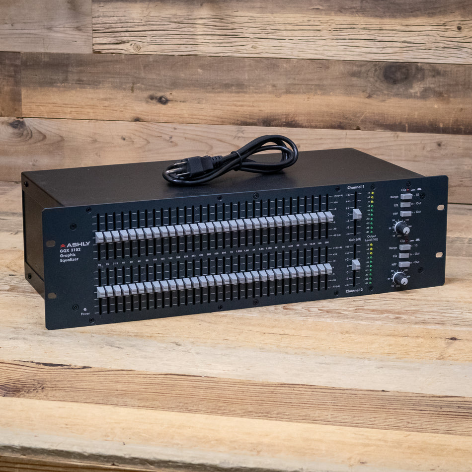 Ashly GQX-3102 Stereo 31-Band Graphic Equalizer (Latest Version)
